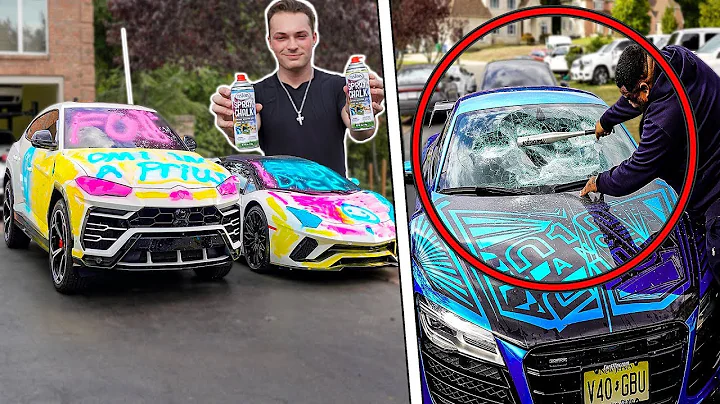 My R8 Windshield Was SMASHED! (Spray Paint PRANK G...