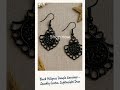 Black Drop Earrings | Handmade Minimalist Jewellery by Amare Tutto