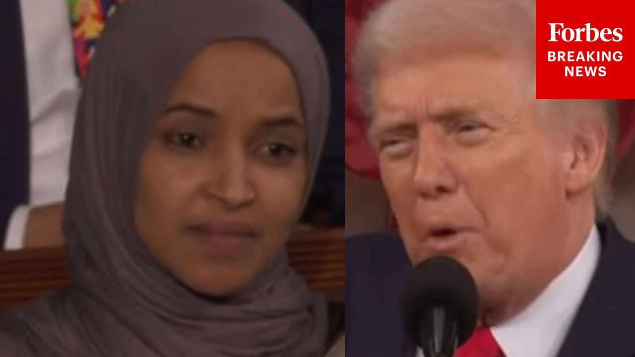 Watch Ilhan Omar React As Trump Slams 'Somali Pirates' In Anti-Fraud Push At State Of The Union