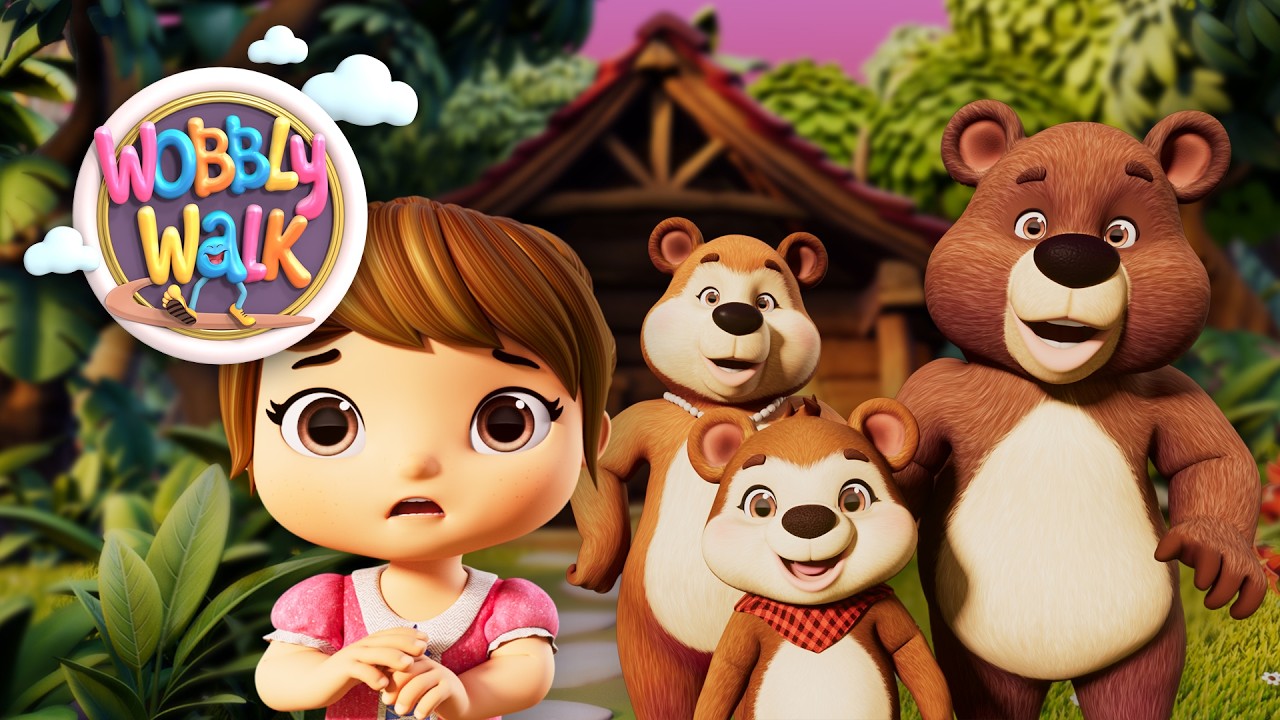 Goldilocks and the Three Bears 🐻🍯 | Classic Fairy Tale | Wobbly Walk Nursery Rhymes & Kids Songs