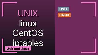 Unix & Linux: iptables rule explanation