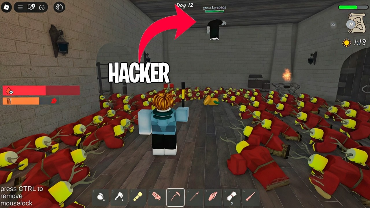 Hacker Helped Me Survive 100 Days in 99 Nights in The Forest ROBLOX