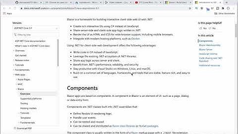 3 - Developing a Video Portal With Blazor And Azure Video Indexer - Introduction To Blazor