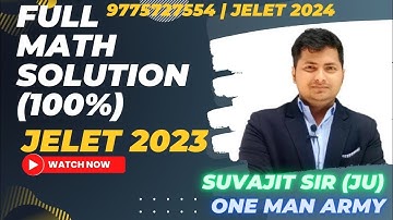 Jelet 2023 Math Full Solution | Answer key 2023