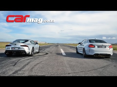 drag-race:-toyota-gr-supra-3,0t-vs-bmw-m2-competition-m-dct