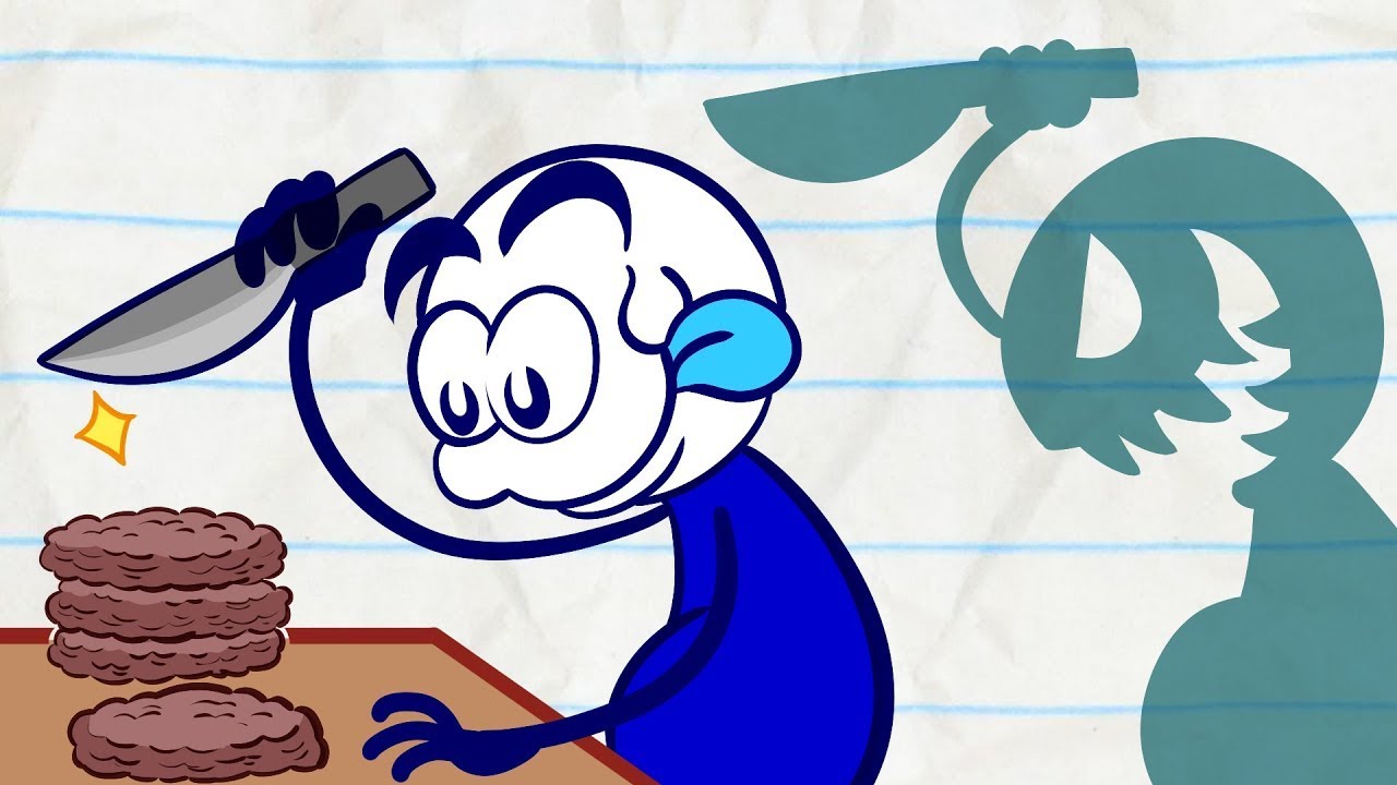 "Pencilmate & Pencilmiss BARBECUE Grilled food" Cartoons Summer Vacation | Pencilmation Cartoons!