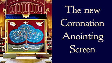 The new Coronation Anointing Screen of Charles III