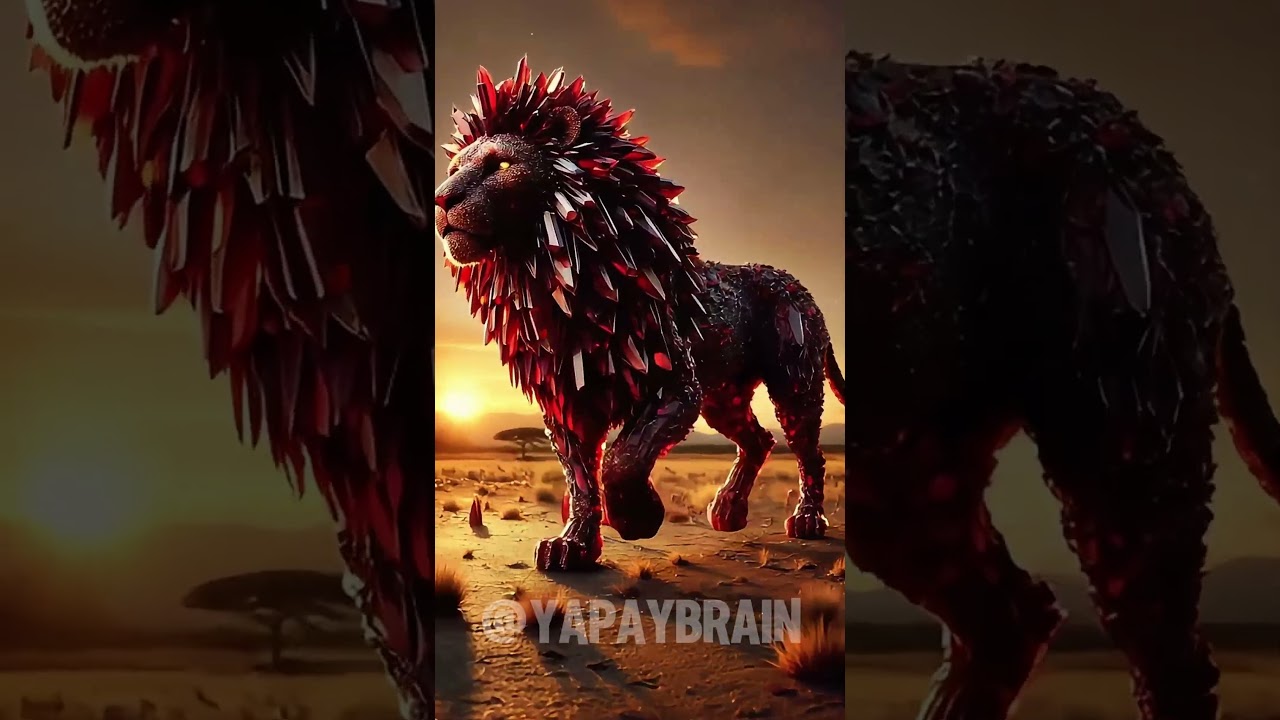 💎 Lion’s Strength, Rhino’s Endurance, and Giraffe’s Grace: Crystal Hybrids! 🌟