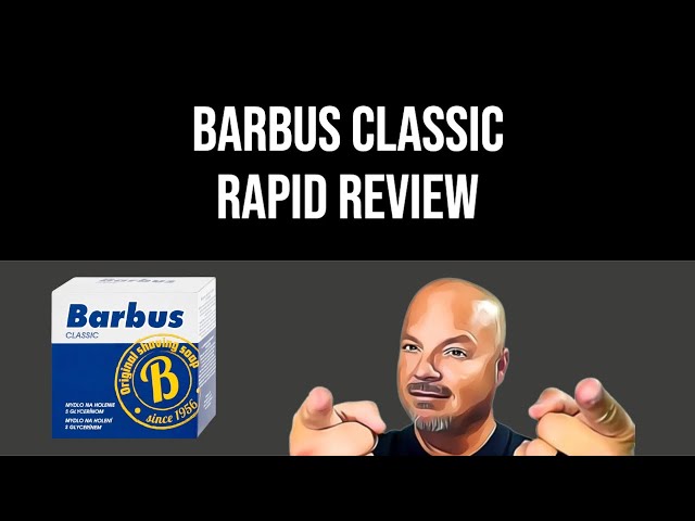Barbus Classic Shaving Soap - Rapid Review - YouTube