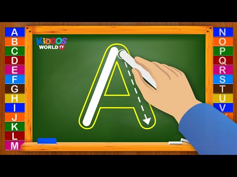 How To Write Letters For Children - Teaching Writing ABC For Preschool - Alphabet For Kids