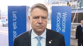 "Eu nu cred în așa ceva și cred că acest optimism afișat e cel puțin nepotrivit", a declarat preşedintele Klaus Iohannis, despre posibilitatea de ridicare a Mecanismului de Cooperare şi Verificare în 
