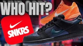 SOLD OUT INSTANTLY! NIKE SB DUNK LOW X BLUETILE + KOBE SHOCKDROP RECAP. WHO GOT LUCKY?