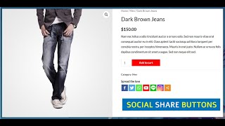 how to add Social Media Sharing to Product Pages || woocommerce product share plugin || screenshot 4