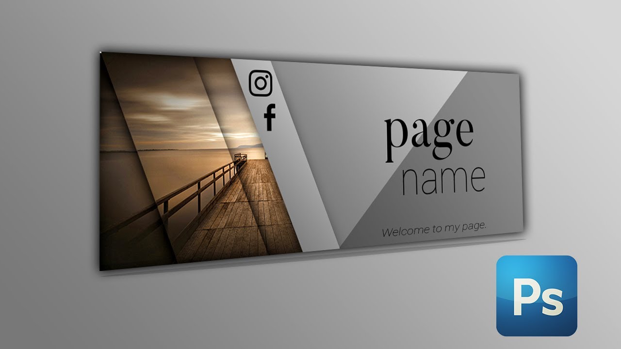 How To Create/Design A Facebook Cover || Photoshop Tutorial