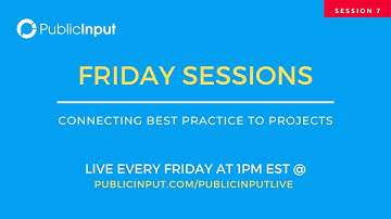 PublicInput Live - Session 7: Community Engagement and Equity Mapping Using the EPA