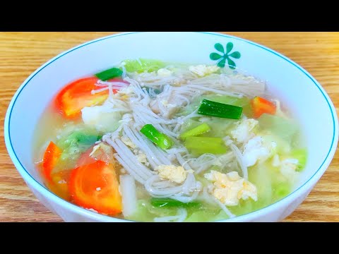 Resep Jamur Enoki Dan Sawi Putih