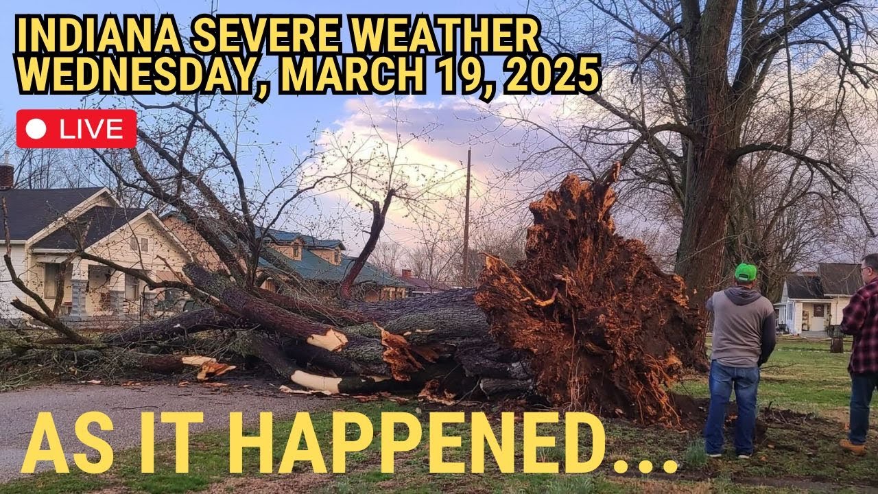 🔴 Live Severe Weather Coverage with Live Storm Chasing in Indiana 🔴 ...