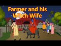 Farmer gets the witch wife  english cartoon  horror stories  maha cartoon tv english