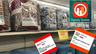 Deal Dead as of 1-28//Get your $5 Comforter sets at Family Dollar using all Digitals.