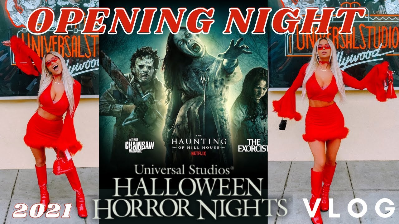 Halloween Horror Nights Hollywood OPENING NIGHT 2021 VLOG YouTube