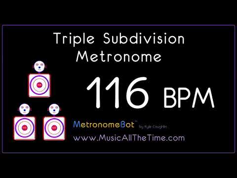 Triple subdivision metronome