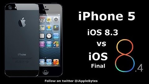 iOS 8.4 (Final) vs iOS 8.3 on iPhone 5