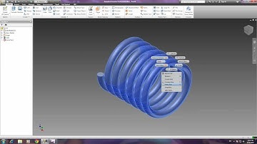 Simple coil tutorial using autodesk inventor 2012
