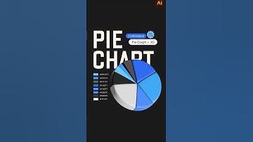 How to create pie chart in illustrator 😃 #adobeillustrator #graphicdesign#piechart #designtutorial