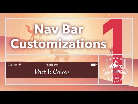 Video: ¿Cómo cambio el color de la barra de navegación en Swift?