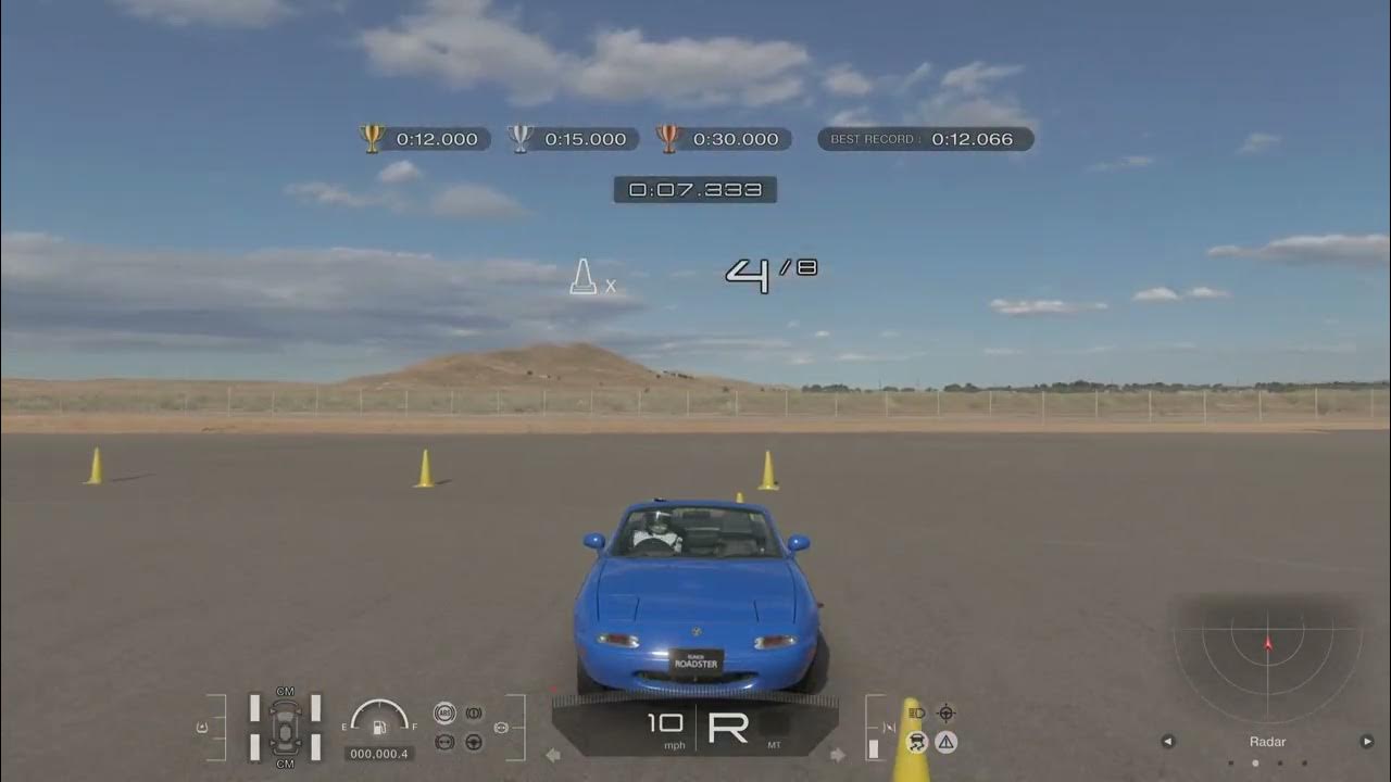 Cone Knockdown 2 GT7 (Reverse!) YouTube