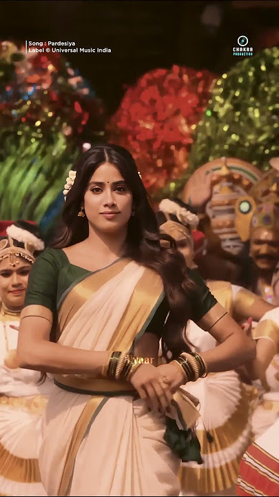 Pardesiya _ Video Status _ PARAM SUNDARI _ Sidharth M & Janhvi K _ Pardesiya Song Status #shorts