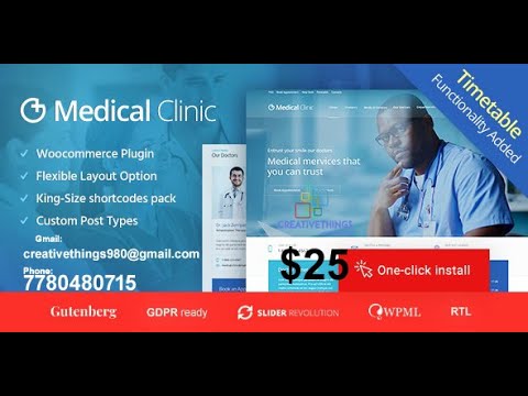 Medical Clinic - Health & Doctor Medical WP Theme