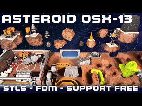 Asteroid Base OSX-13 |Terrain | Tabletop Games |3d Printing