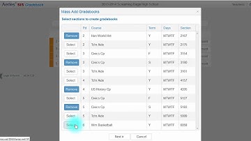 Mass Add Gradebook