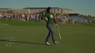 Kimi Li-Lang Christmas Candy Cane putt for eagle? @PGATOUR2K  