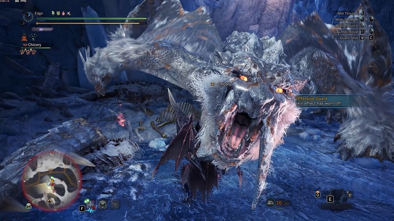 Mhw Iceborne Pc 323 Frostfang Barioth With Lance The Last White Knight Event Quest 5 31 93 Youtube
