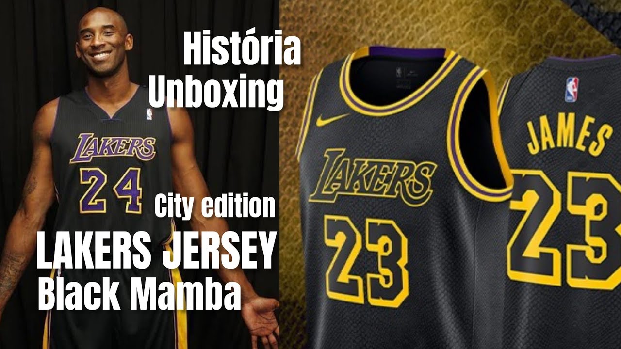 LAKERS JERSEY NIKE : BLACK MAMBA 