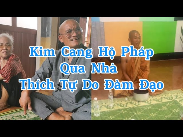 Thầy Kim cang Hộ Pháp qua nhà thầy Thích Tự Do đàm đạo class=