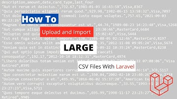 Laravel CSV Upload and Database Import Tutorial