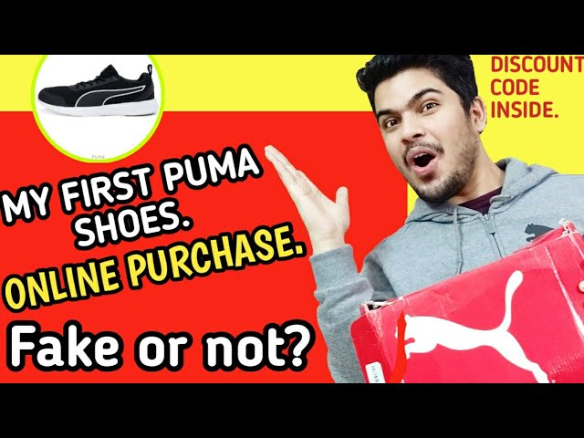 PUMA SHOES PURCHASED ONLINE | to know it's fake or not? | Shoes guid ... - YouTube