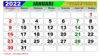 KALENDER TAHUN 2022 LENGKAP DENGAN LIBUR NASIONAL screenshot 2