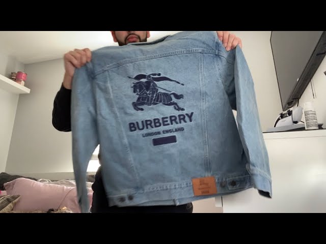 Burberry/Supreme denim work jacket in use : r/supremeclothing