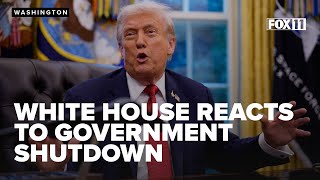 White House officials cast blame on Democrats for government shutdown