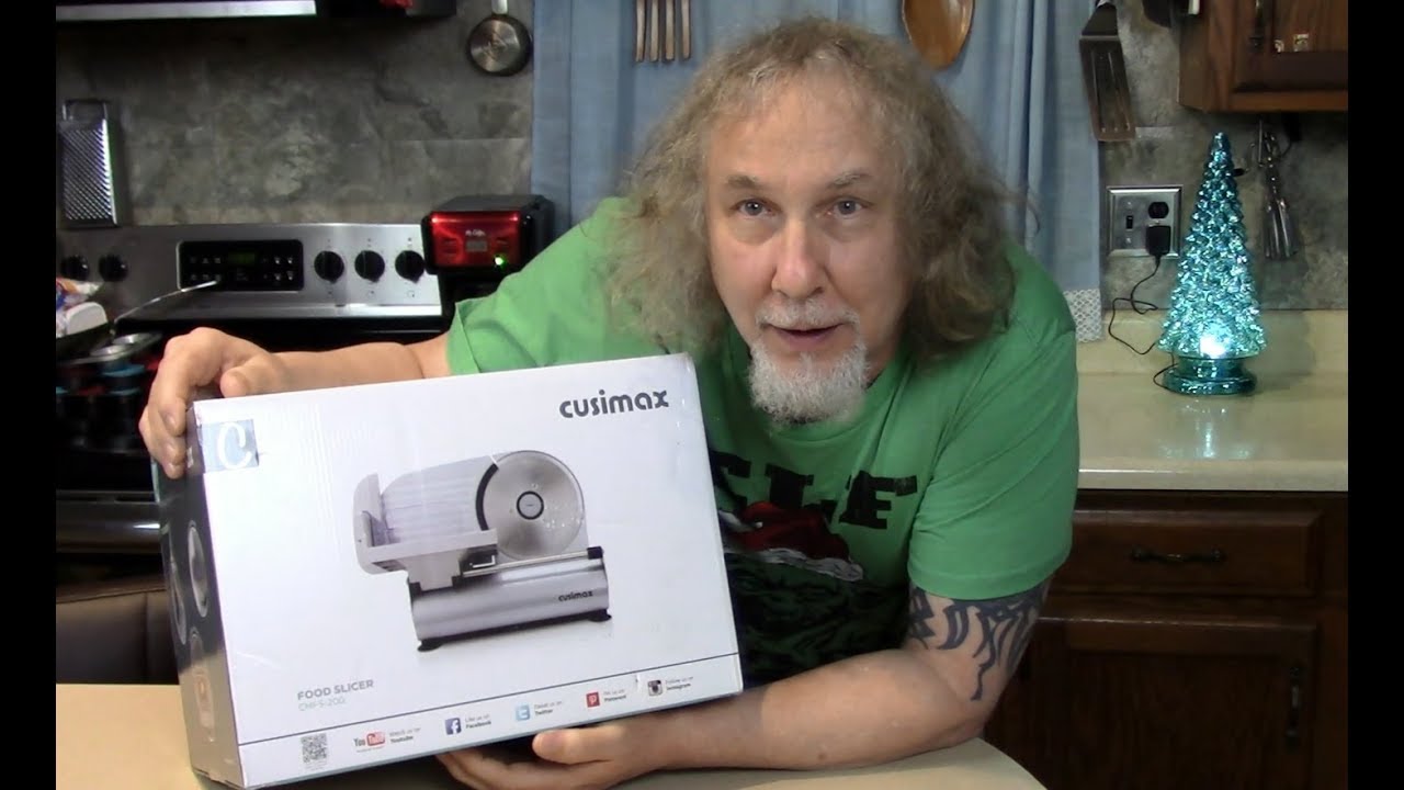 Cusimax 7.5 Inch Sliver Electric Food Slicer-Cusimax