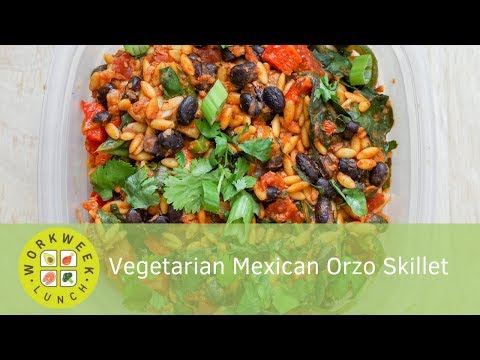 one-pan-meal-prep:-vegetarian-mexican-orzo-skillet