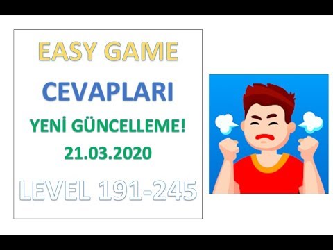 Easy Game Cevapları Level 191-245