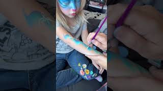 #Avatar Make Up Easy | Avatar 2 Face Paint | Quick Avatar 2 Art | Avatar Makeup #Artist #Facepaint