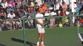 Rafael Nadal practice session BNP Paribas Open Indian Wells 2014