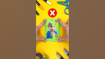 Try to Solve Paper Craft Puzzle with Riley by Inside Out #insideout #insideout2 #puzzle #papercraft