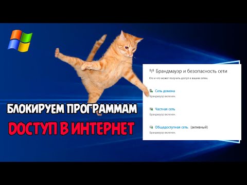 Как заблокировать программе доступ в интернет с помощью брандмауэра Windows